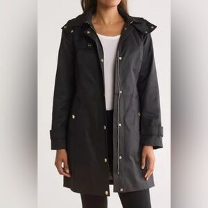 NWT. MICHAEL KORS Brown Mid Length Weatherproof Coat